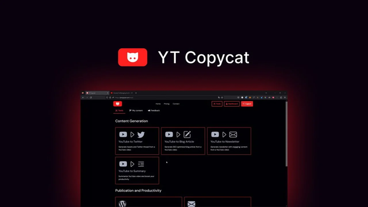 YT Copycat | AppSumo: Transform Your YouTube Content Strategy