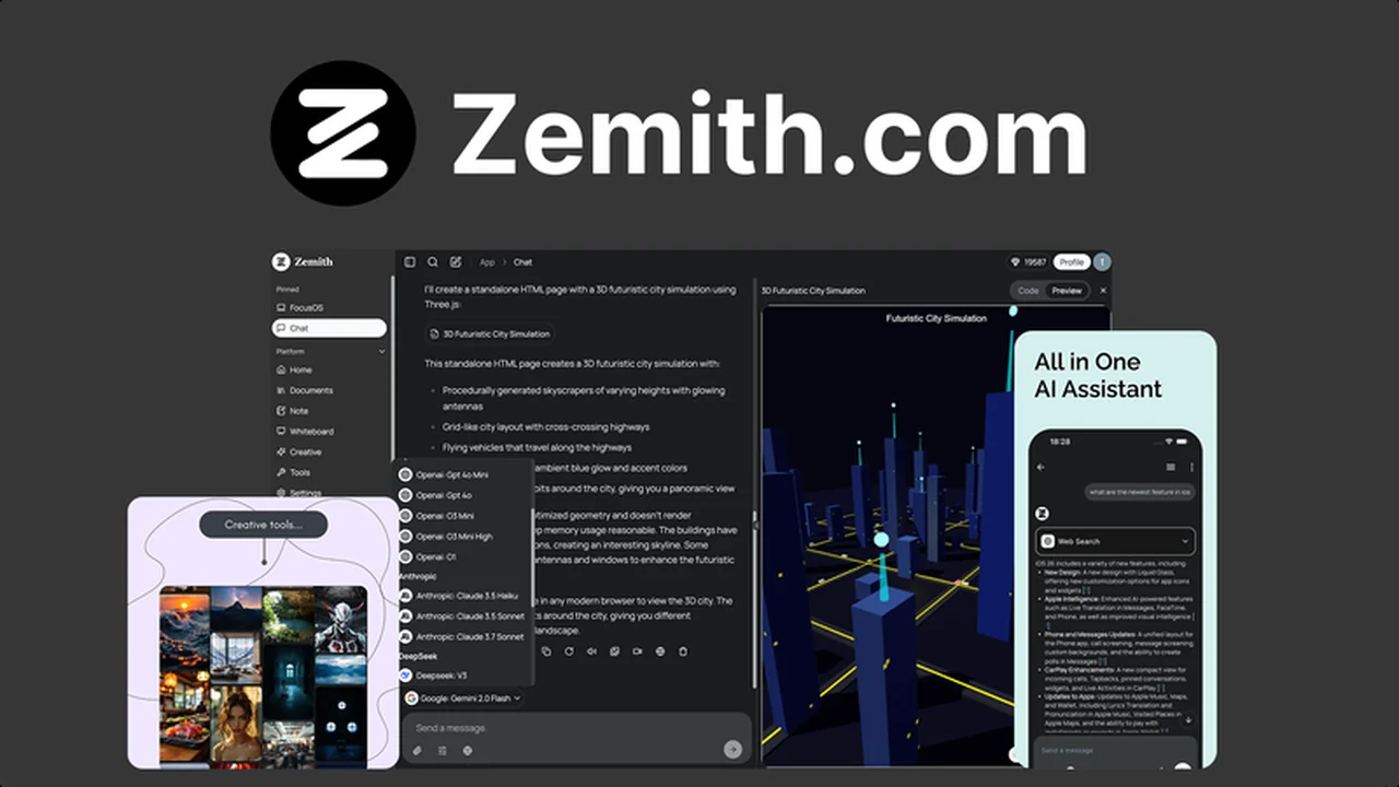 Zemith - Plus Exclusive: Streamline Your AI Workflow in One Workspace